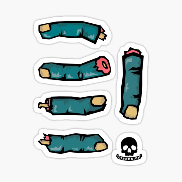 Zombie Finger Stickers Sticker
