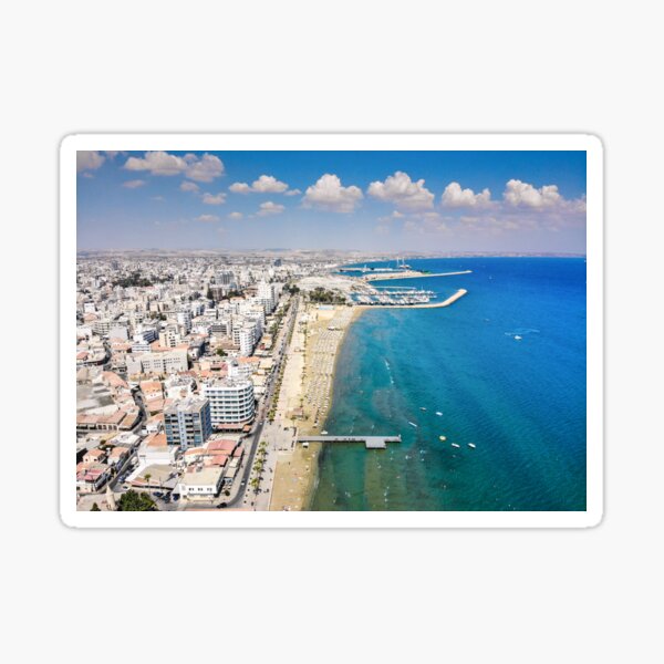 Larnaca Finikoudes Coast Sticker