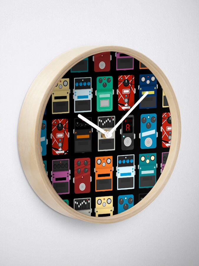 "Pedal Board" Clock for Sale by d13design Redbubble