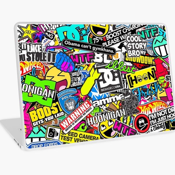 Stickerbomb Laptop Skins | Redbubble