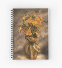 Daffodils in a Burlap Vase Spiral Notebook