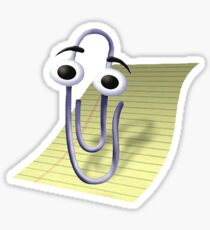 Microsoft Clippy Office Assistant Sticker