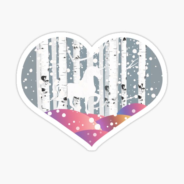 Item preview, North forest, snow and unicorn, perfect for mask, puzzle, kids puzzle, Duvets, Comforters, Shower Curtains, desk mat designed and sold by Collagedream.