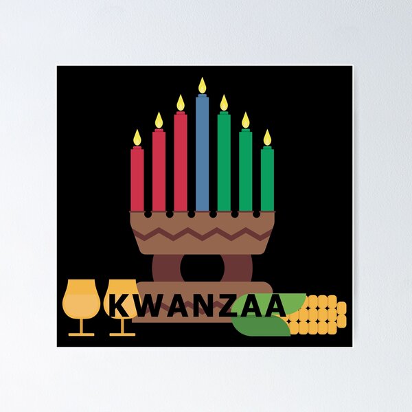 Item preview, happy kwanzaa candles designed and sold by Gossip Rag.