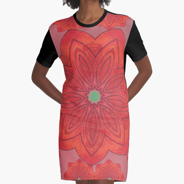 Pumpkin and Spice Happy Fall Into Winter Design Three Graphic T-Shirt Dress