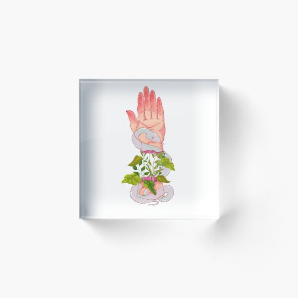 Hand Acrylic Block