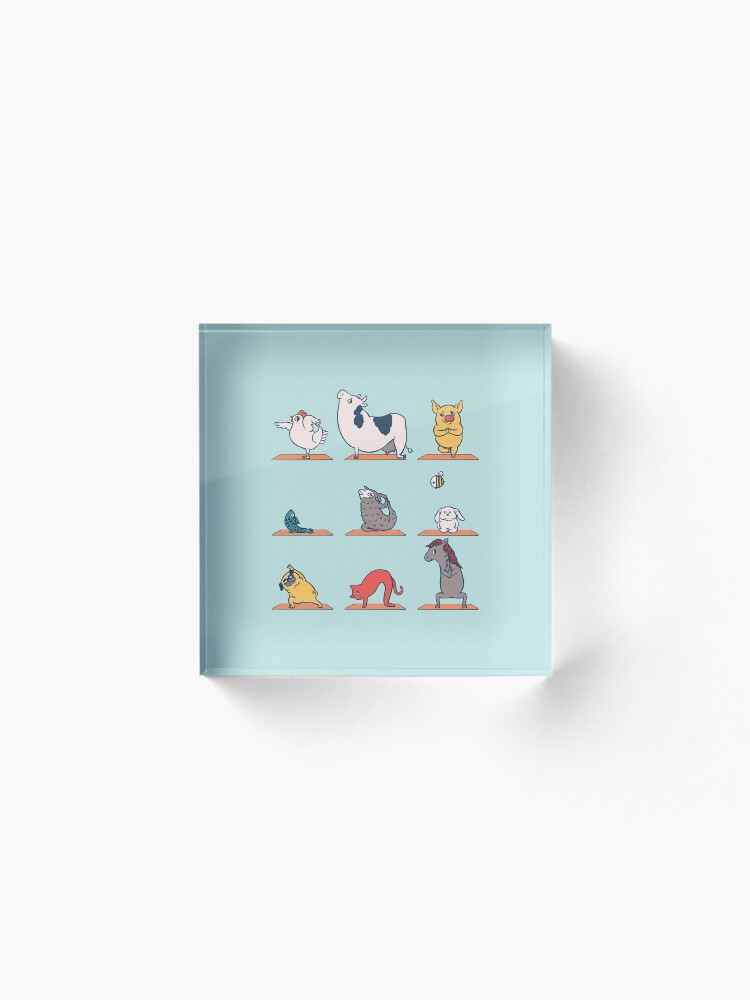 Alternate view of Vegan Yoga Acrylic Block
