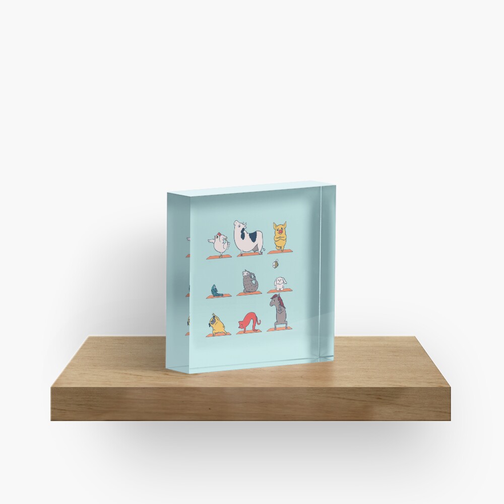 Vegan Yoga Acrylic Block