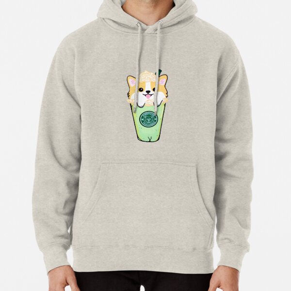 Corgi Puppuccino Sudadera con capucha