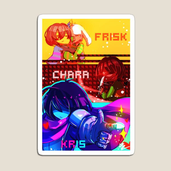 Aperçu de l'œuvre [UNDERTALE | DELTARUNE] Frisk, Chara et Kris créée et vendue par DaiikonRadish.