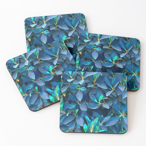 Item preview, Lovely Blue Leaves designed and sold by Looly Elzayat.