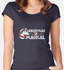 Christmas is Magical Women's Fitted Scoop T-Shirt