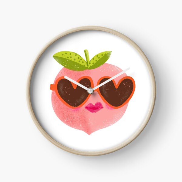 Peach Sunnies Clock