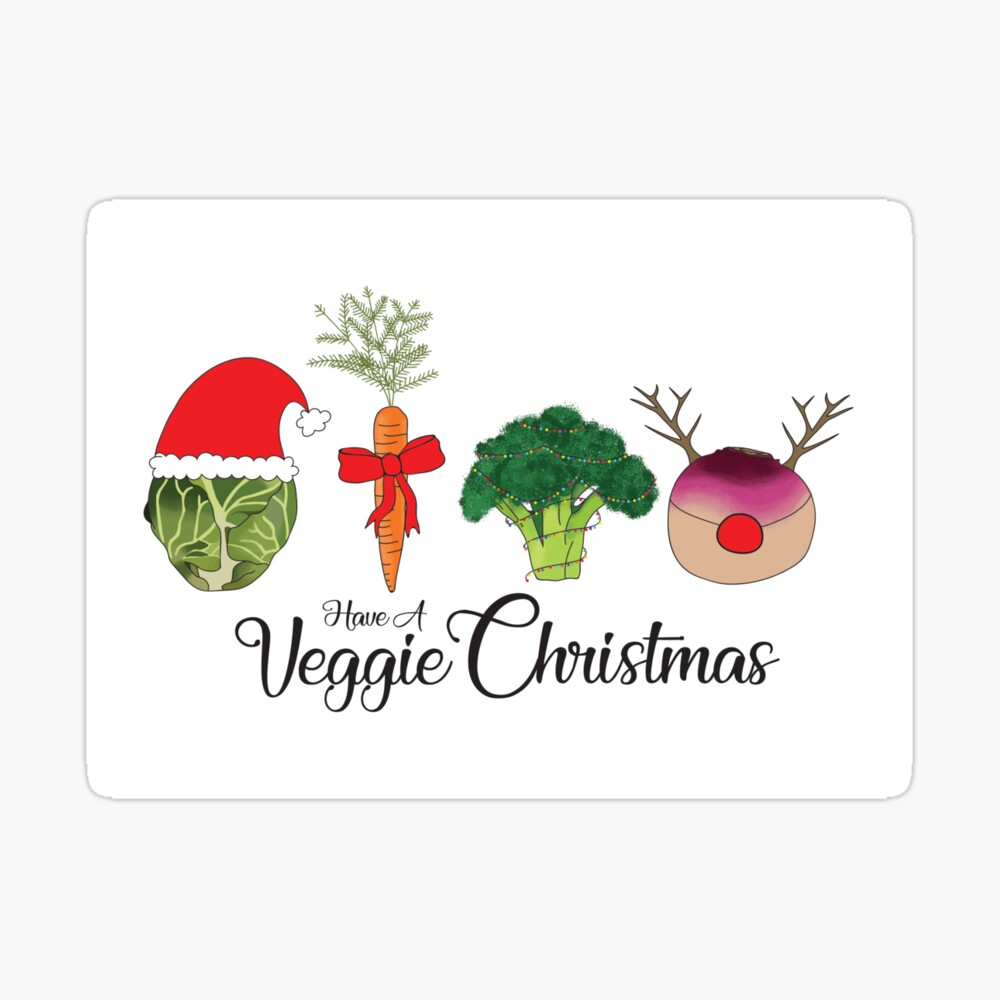 Very Veggie Christmas Poster By Anniemarr Redbubble