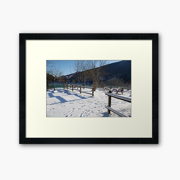 Item preview, Picnic Area in Snow  designed and sold by jojobob.