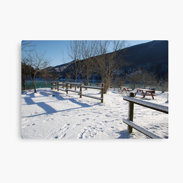 Item preview, Picnic Area in Snow  designed and sold by jojobob.