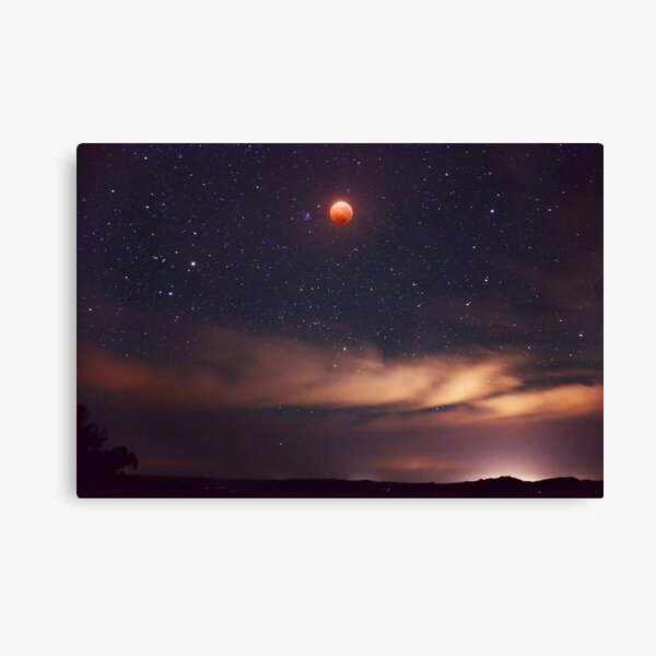 Super blue blood moon Canvas Print