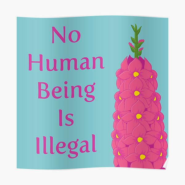 No Human Being Is Illegal Poster