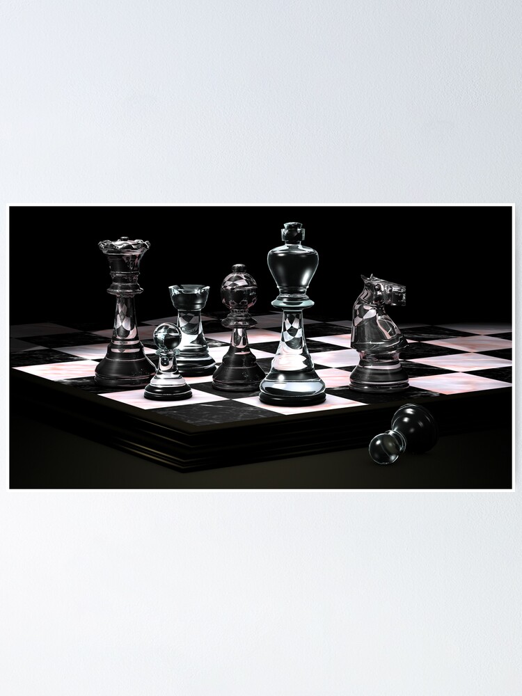 Glass Chess Set' Poster for Sale by Terry Best