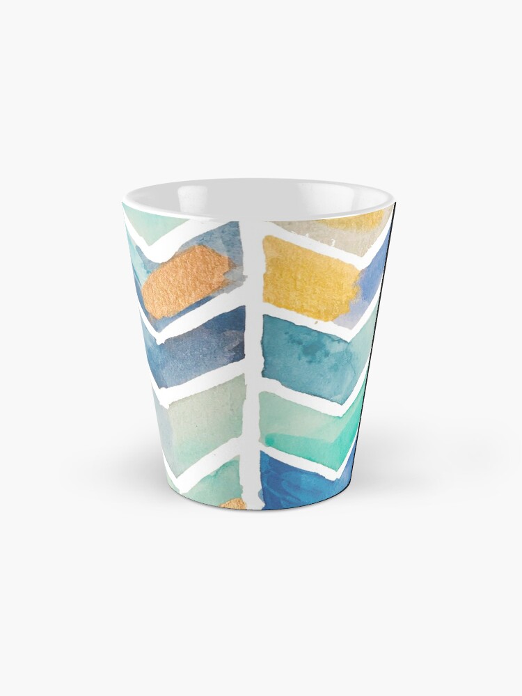 Alternate view of Freehand Watercolor Chevron Pattern Mug