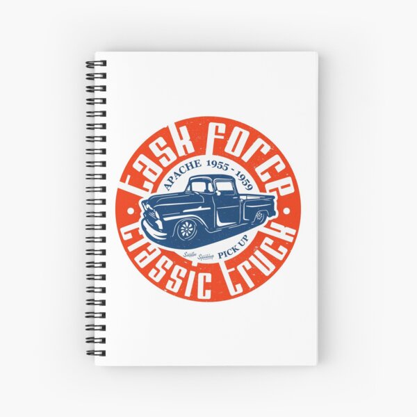 Task Force Apache Classic Truck 1955 - 1959 Spiral Notebook