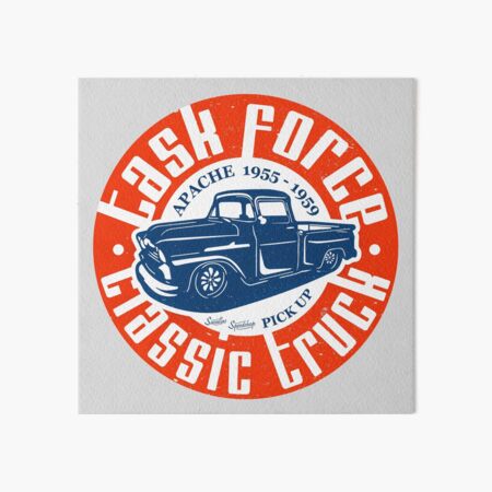 Task Force Apache Classic Truck 1955 - 1959 Art Board Print