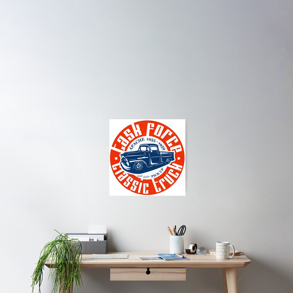 Task Force Apache Classic Truck 1955 - 1959 Poster