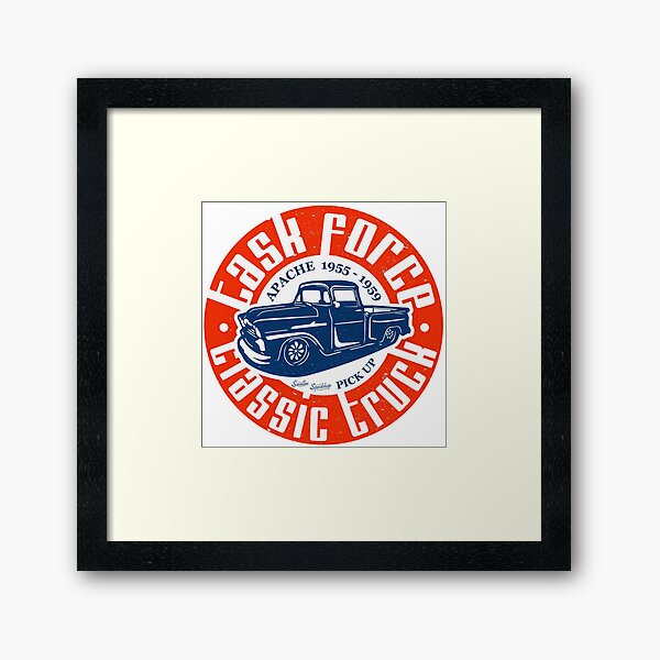 Task Force Apache Classic Truck 1955 - 1959 Framed Art Print