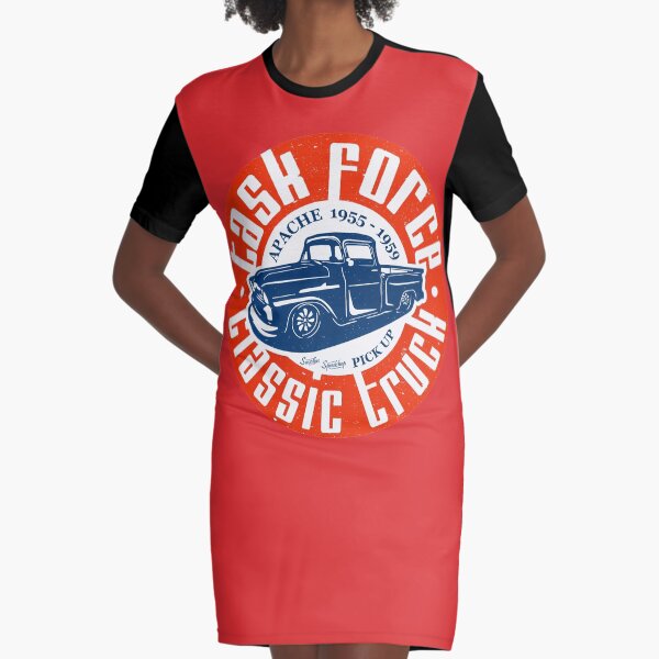 Task Force Apache Classic Truck 1955 - 1959 Graphic T-Shirt Dress