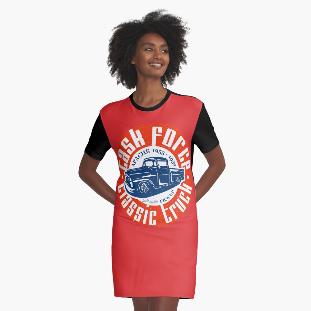 Task Force Apache Classic Truck 1955 - 1959 T-Shirt Kleid