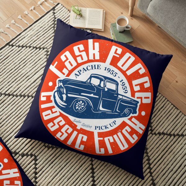 Task Force Apache Classic Truck 1955 - 1959 Floor Pillow