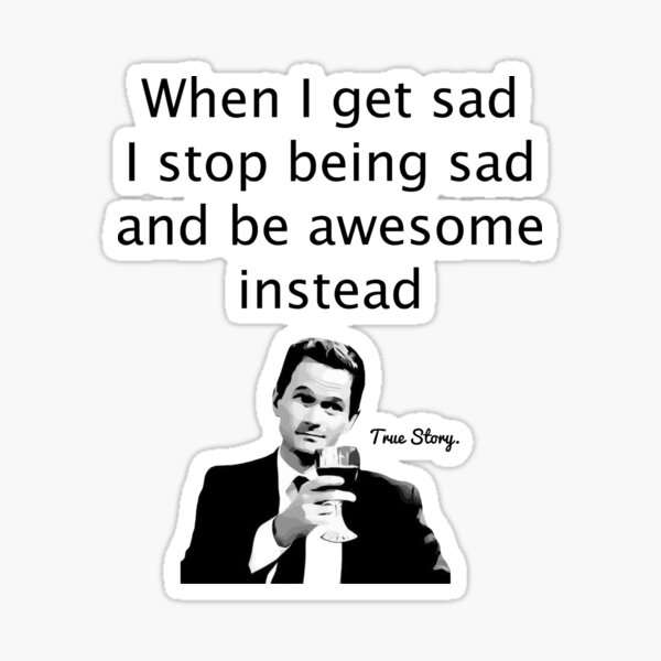 When Barney Gets Sad Pegatina