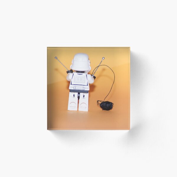 Knitting Acrylic Block