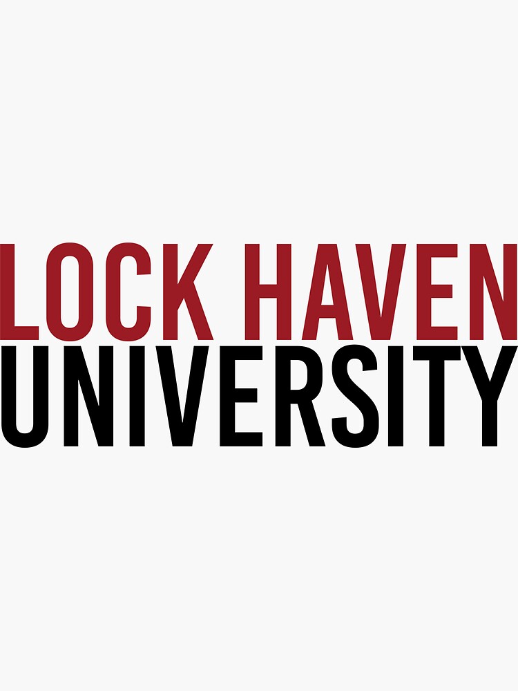 "Lock Haven" Sticker for Sale by Brogers211 Redbubble