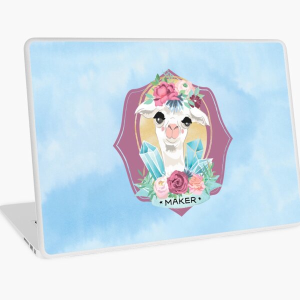 Blue Sky Maker Alpaca for all Crafters, Knitters, Crochet Laptop Skin