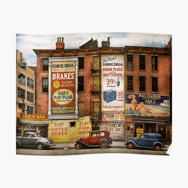 City - New York NY - Elite lunch bar 1938 Poster