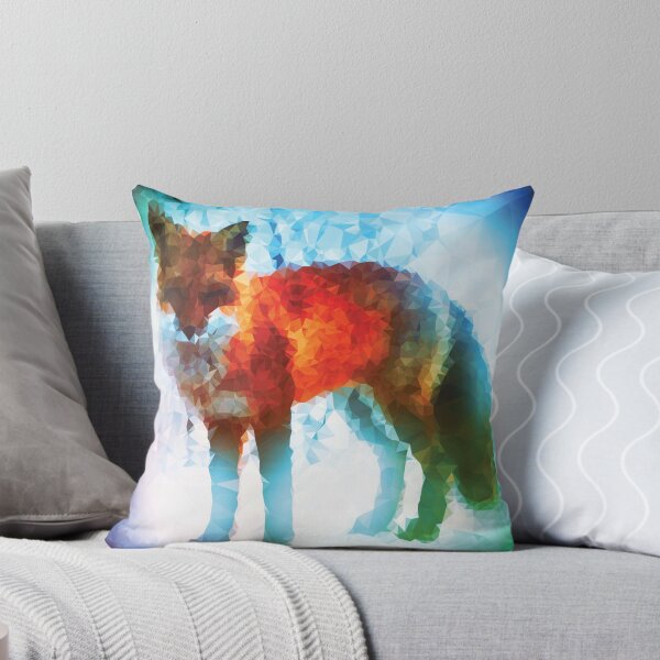 Item preview, Low poly style Winter Fox designed and sold by Sarah Wainwright.