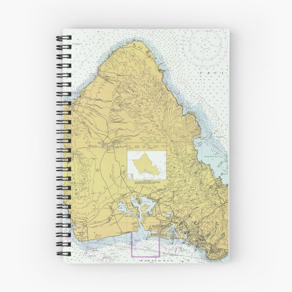 Item preview, Island of Oahu Hawaii Map (1996) designed and sold by BravuraMedia.