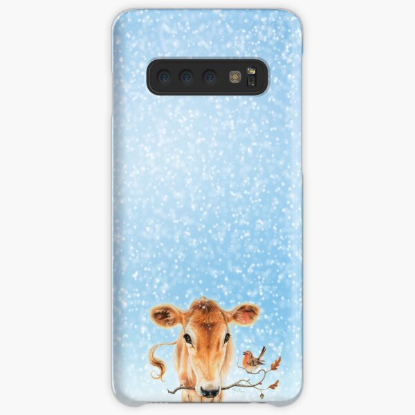 Christmas cow by Maria Tiqwah Samsung Galaxy Snap Case