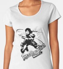 attack on titan tee shirt anime manga green 2018 top seeling | japan anime love Women's Premium T-Shirt