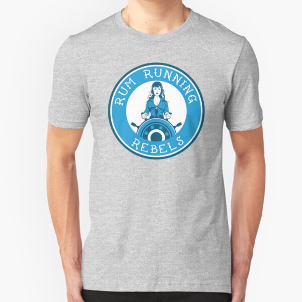 Jersey Shore Roller Girls - Rum Running Rebels Slim Fit T-Shirt