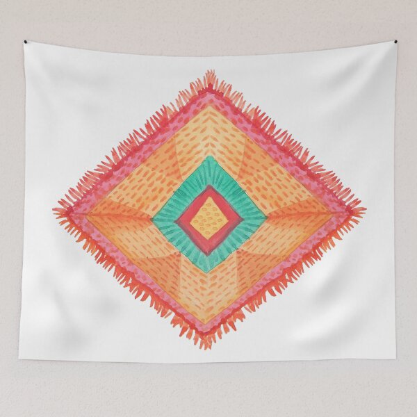 Item preview, rhombus design shape watercolor designed and sold by kmario.