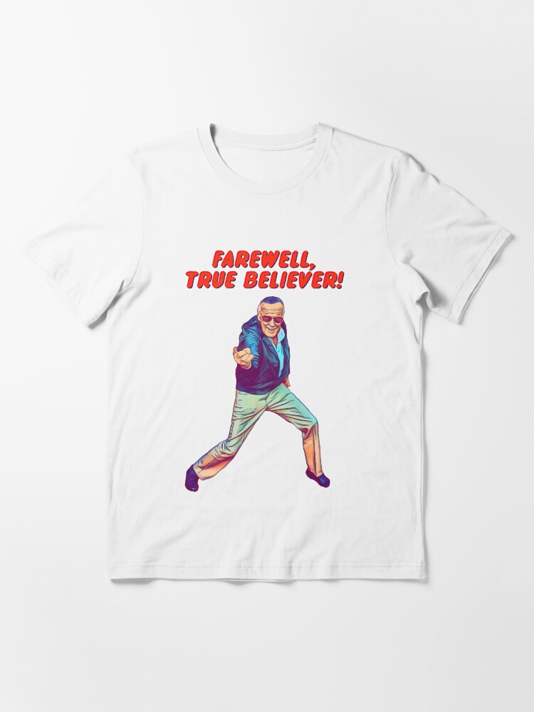 Alternate view of Farewell True Believer - Stan the Man Essential T-Shirt