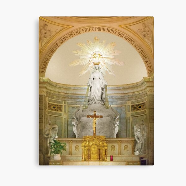 Virgin Mary of Light and Love Canvas Print