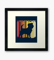 Vintage Retro Affenpinscher Christmas Gift Framed Print