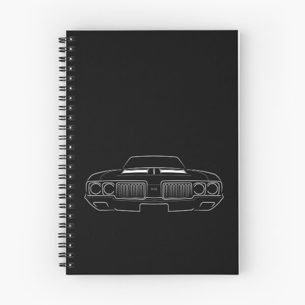 Item preview, 1970 Oldsmobile 442 - front stencil, white designed and sold by mal-photography.