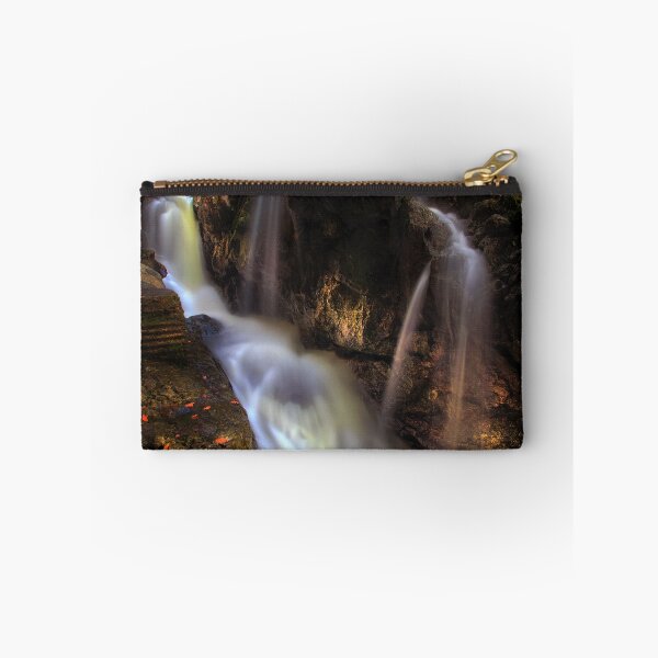 Item preview, Waterfall behind Dinas Rock designed and sold by Leighton Collins.