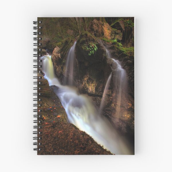 Item preview, Waterfall behind Dinas Rock designed and sold by Leighton Collins.