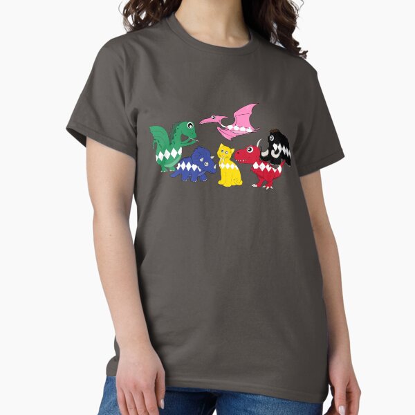 Vista previa del artículo con la obra «Dinosaurios Power Rangers Lindos», diseñado y vendido por gypsysgem.