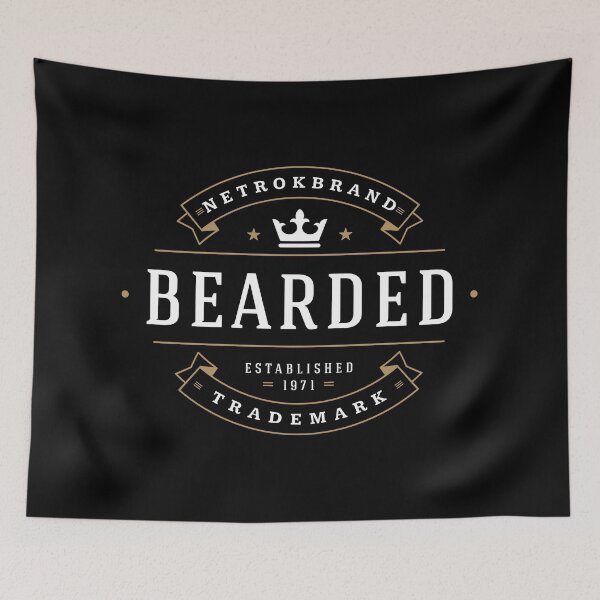 Item preview, Bearded Trademark Retro designed and sold by netrok.